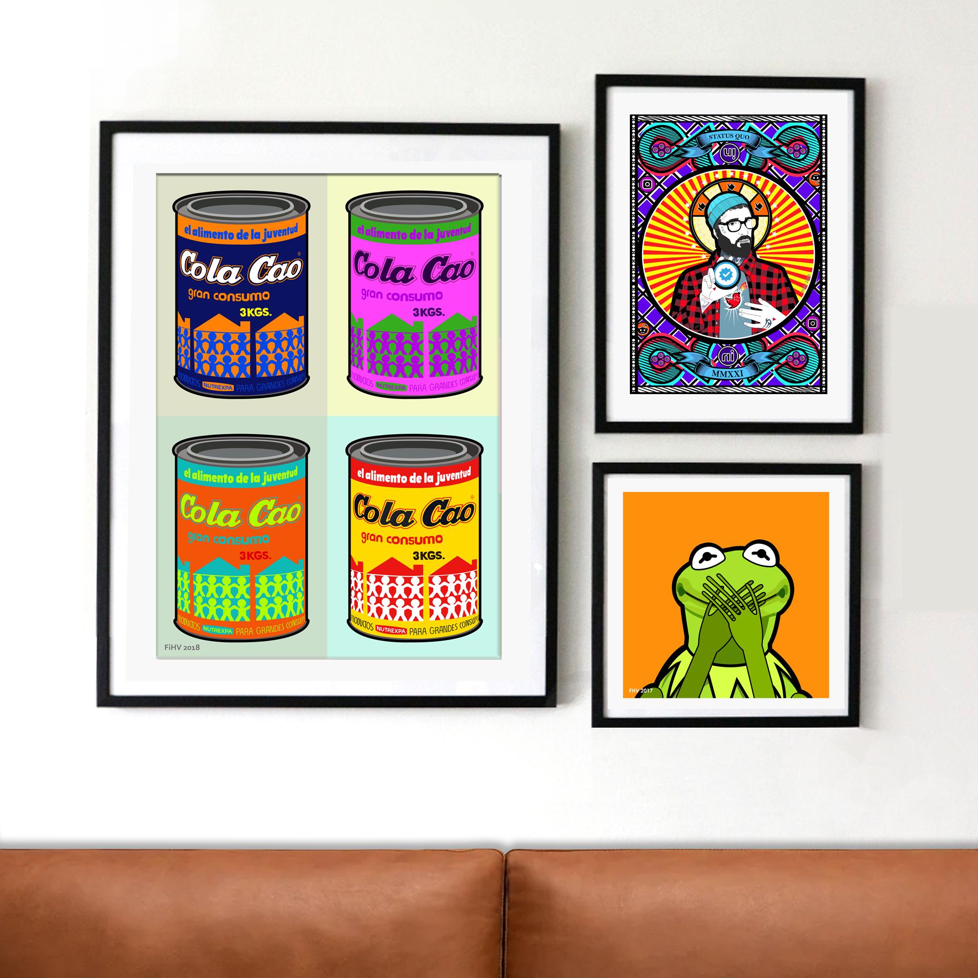 Warming Cola Cao Hot Chocolate Poster - Warhol Inspired - Etsy