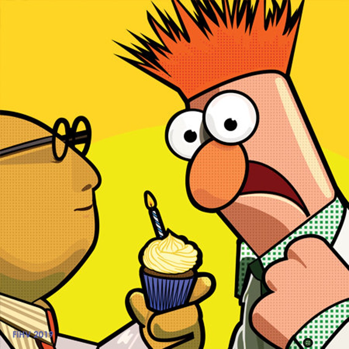 Beaker's the Muppets Birthday Blowout Greetings Card Etsy