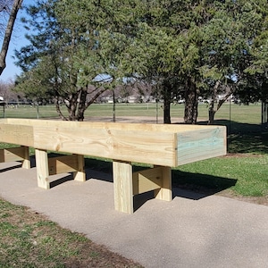 Outdoor Carpetball Tables - Pressure Treated Lumber