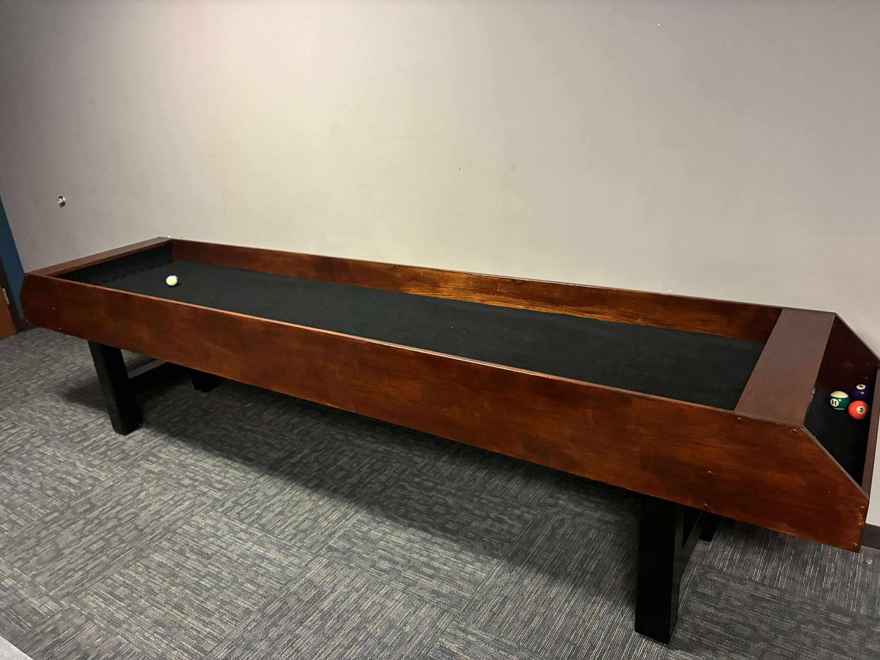 Gutterball Table Premium Carpetball Table - Etsy
