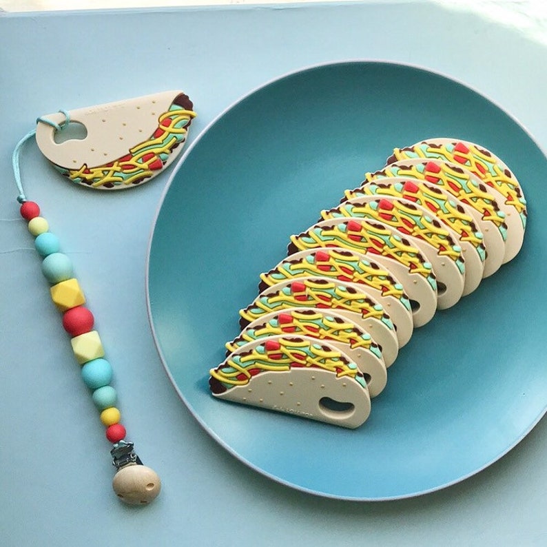 taco baby teether