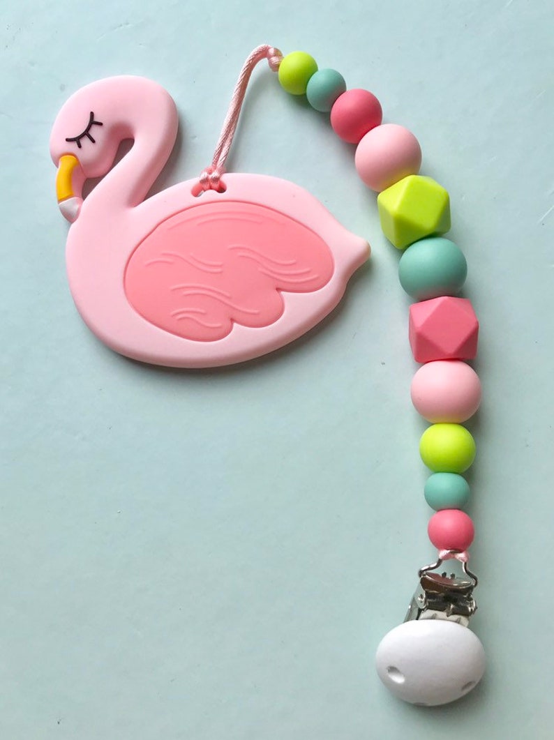 flamingo pacifier
