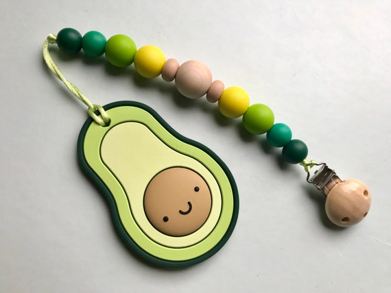 avocado teething toy