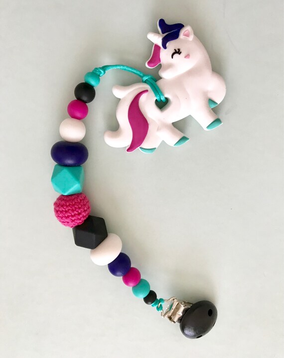 unicorn baby teether