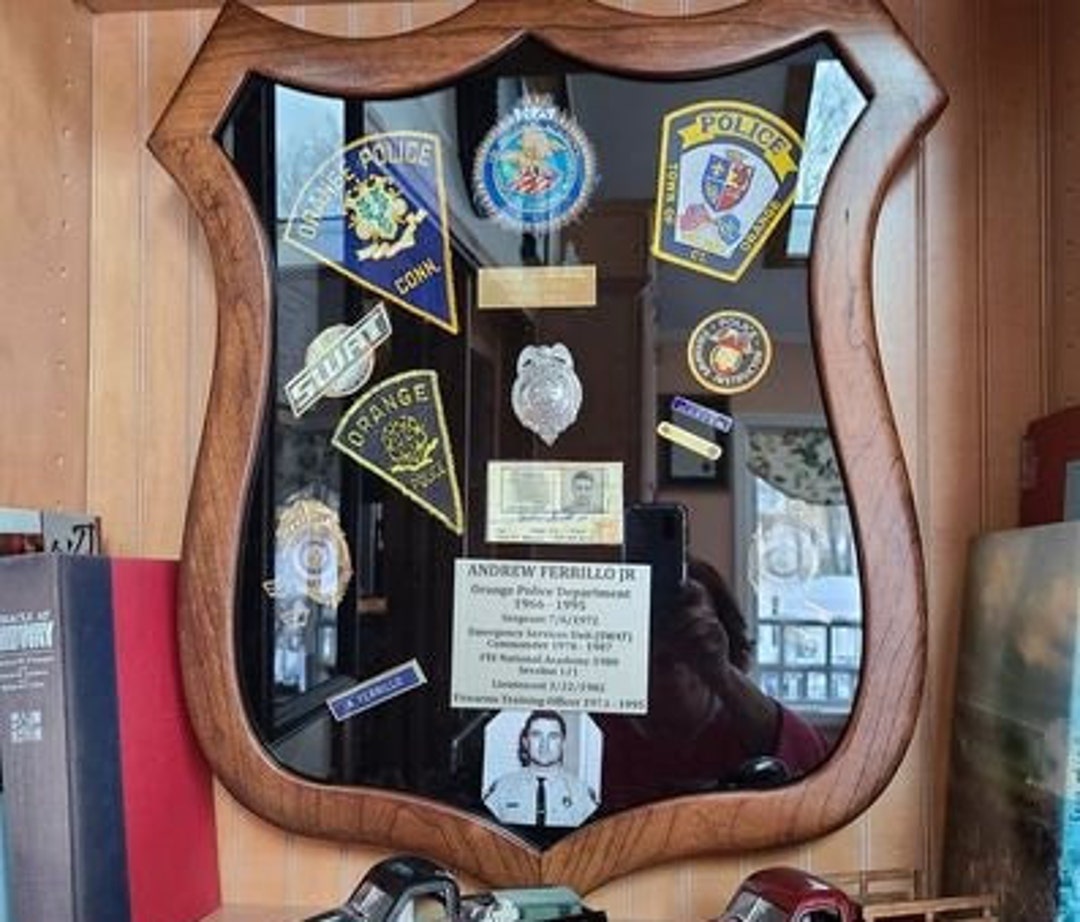 Police Badge Display Case Etsy