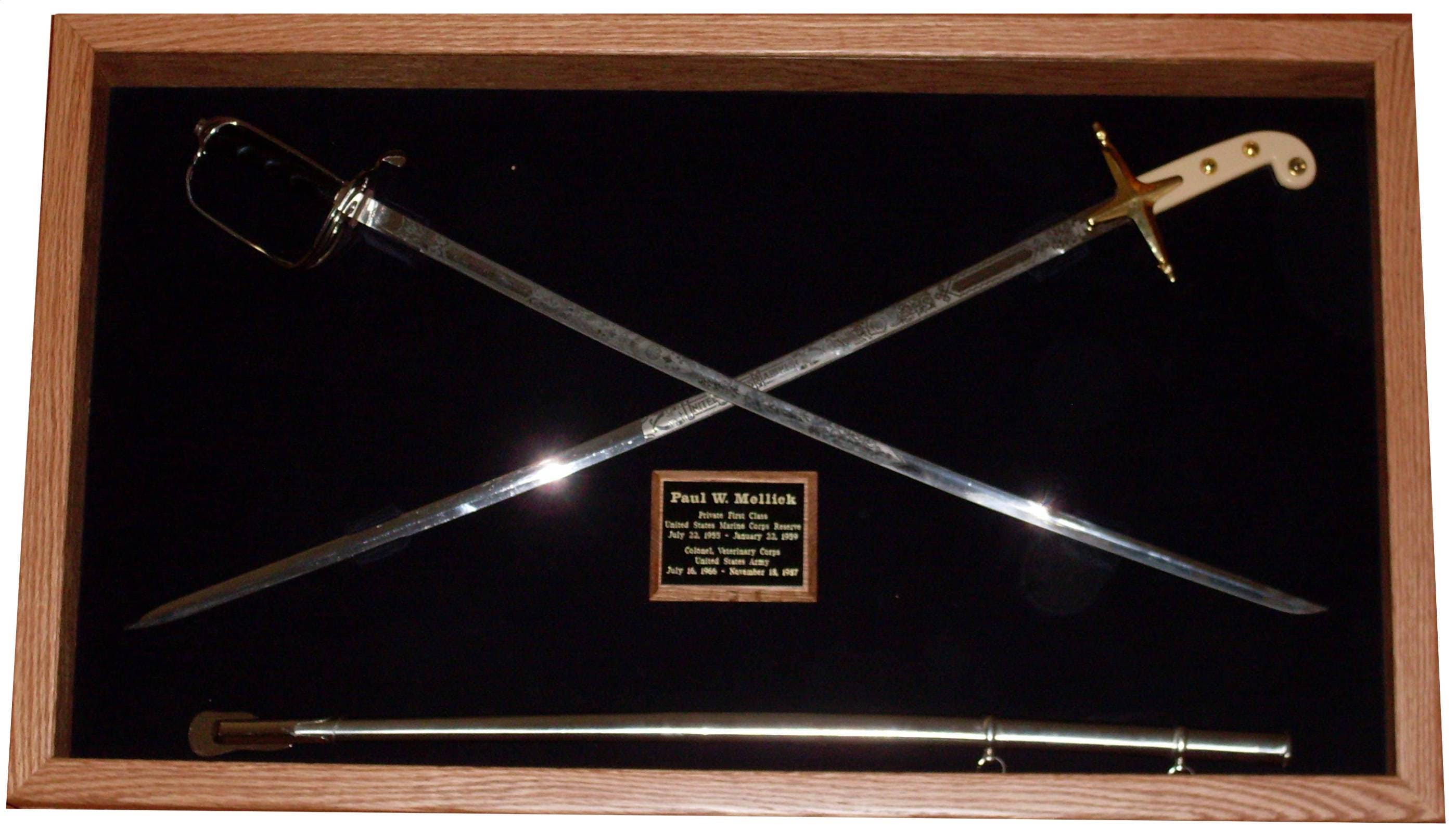 Military Sword Display Case Etsy