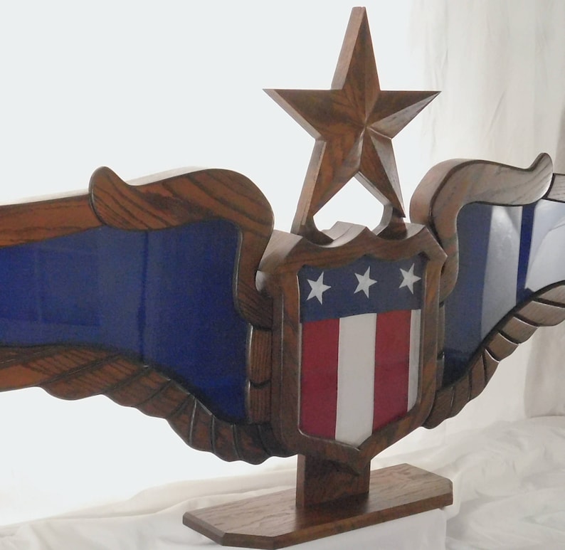 Air Force Pilot Wings Shadow box Etsy