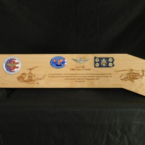 Helicopter Rotor Blade Wall Plaque