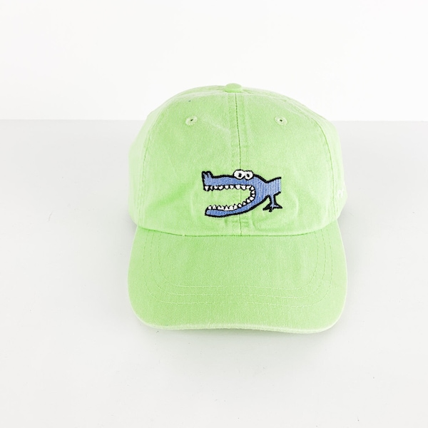 casquette de baseball néon vert fluo vintage PAWLEY'S Island des années 1990, années 1990, néon