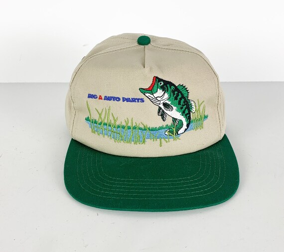 Vintage Green Faded 1990s Y2k WYOMING Fishing Nature Vintage Cap