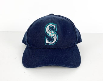 Vintage Seattle Mariners Color Block Baseball 1990s Hat Bright Ken Griffey Jr. Era MLB Baseball Hat