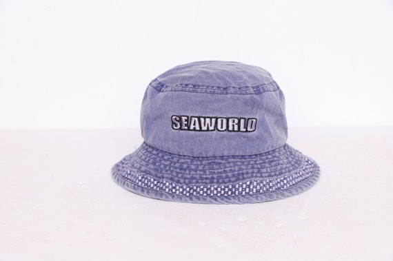 vintage PURPLE/Blue bucket hat 1990s y2k bucket h… - image 1