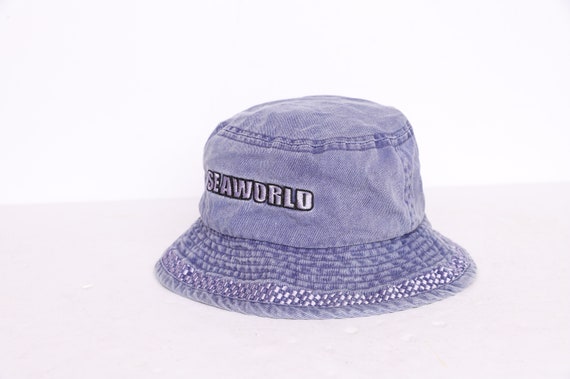 vintage PURPLE/Blue bucket hat 1990s y2k bucket h… - image 2