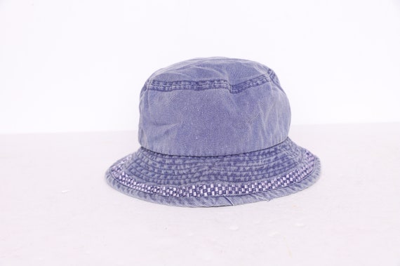vintage PURPLE/Blue bucket hat 1990s y2k bucket h… - image 3