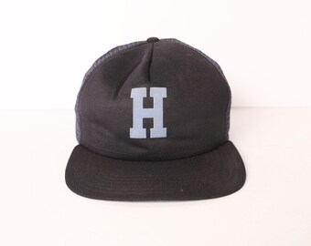 vintage two tone "H" Houston, Texas hat vintage 1980s snapback mesh trucker hat