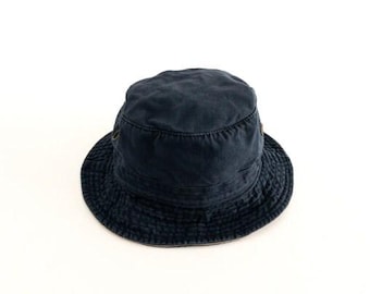 vintage authentic FIELD hat bucket 90s hat vintage navy blue 1990s hat -- FREE shipping in the U.S.A.