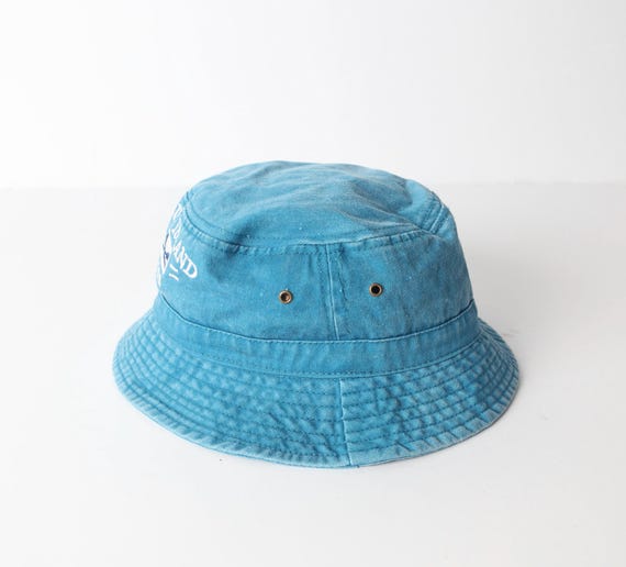 ★Wai Kei★ Vintage denim bucket hat blue YKBD01AC10-2 Vintage DENIM Blue Jean MASSACHUSETTS Bucket Hat Mid 1990s