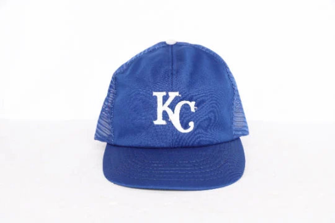 Vintage Kansas City Royals Hat Ball Cap Snapback Trucker George Brett  Signed