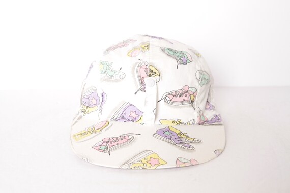 vintage PASTEL 1980s all over shoe print wild one