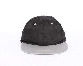 vintage black & grey COLOR block dad hat vintage 1990s cap baseball 1990s hat -- adjustable back