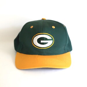 classic GREEN Bay PACKERS two tone green and yellow NFL football officially licensed snapback baseball hat -- Free Shipping U.S.A