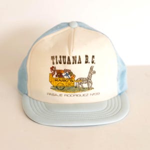 vintage TIJUANA mexico jaren 70 snapback vintage pet-pet -- verstelbare achterkant