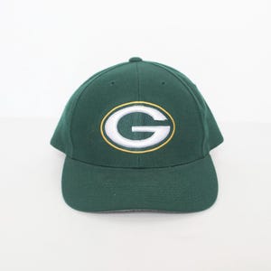 vintage GREEN bay PACKERS snapback vintage 1990s hunter forest green hat -- Adjustable back -- FREE shipping U.S.A