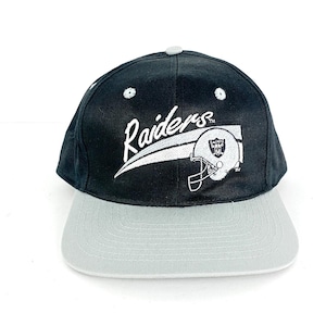 vintage OAKLAND RAIDERS nfl football Marcus Allen era fitted Bo Jackson hat cap -- size 7 3/8 inch fitted