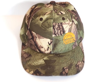 Gorra de béisbol vintage de camuflaje estilo años 90 (Y2K) de Real Tree Montana. Envío gratis a EE. UU.