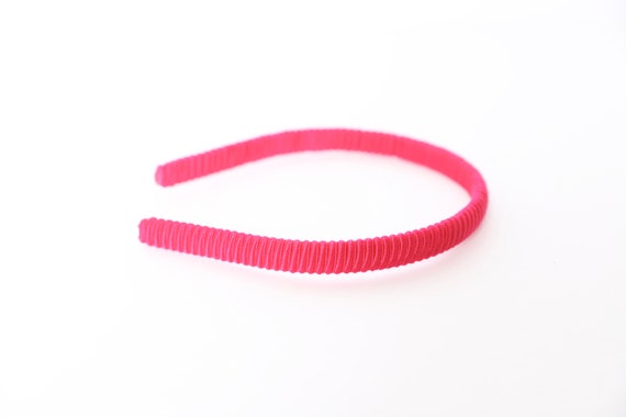 vintage 1990s pink SCRUNCHIE headband colorblock b