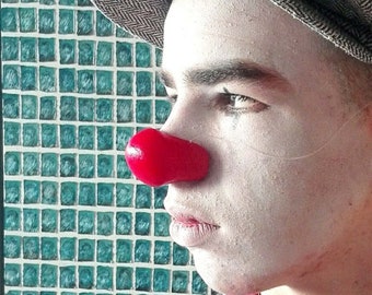 red clown nose  / ZaZou nose - rubber nose