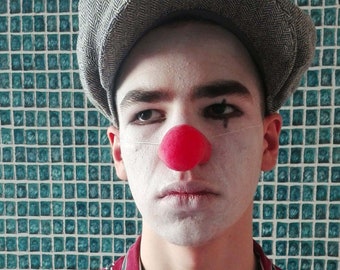 red clown nose  / BoZo  nose - rubber nose