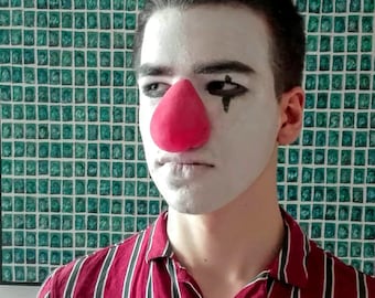 Clown Nose  - Drop nose - Slava -handmade rubber nose