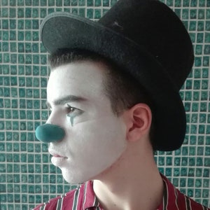 red clown nose  - handmade - MAT MIMMAKER