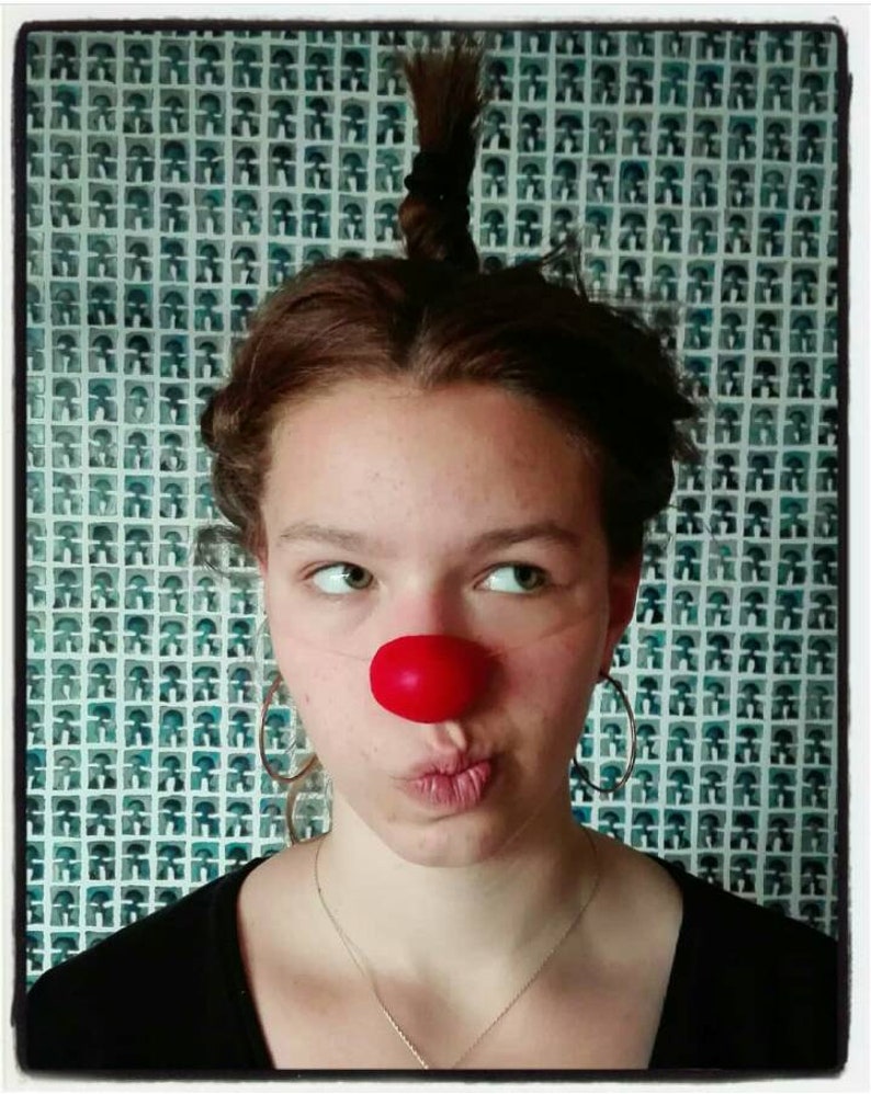 Clown Nose Anouk rubber red nose unisexe image 1