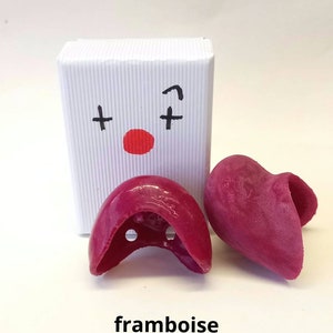 red clown nose / ZaZou nose rubber nose framboise/ raspberry