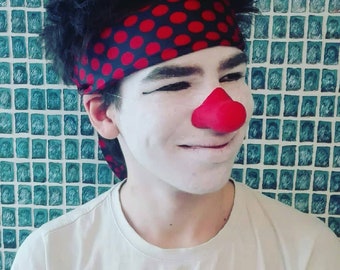 red clown nose  / DIEGO  nose - rubber nose