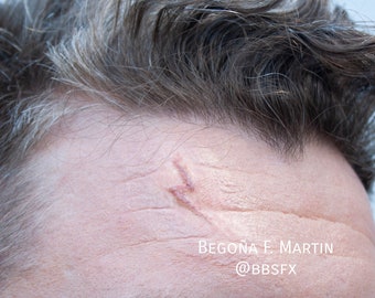 horror unpainted SFX larp Hogwarts - cosplay fantasy scar 1x Harry Potter Encapsulated Silicone