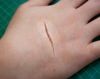 horror unpainted SFX larp Hogwarts - cosplay fantasy scar 1x Harry Potter Encapsulated Silicone
