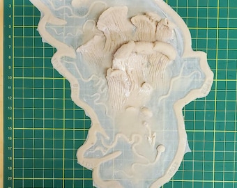 Unpainted Silicone Mushroom Prosthetic: (unpainted) Cosplay, LARP, sfx, last of us - READ description