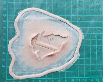 Cyborg Wound Prosthetic  (unpainted), sfx, cosplay, larp, cyberpunk, Halloween, makeup