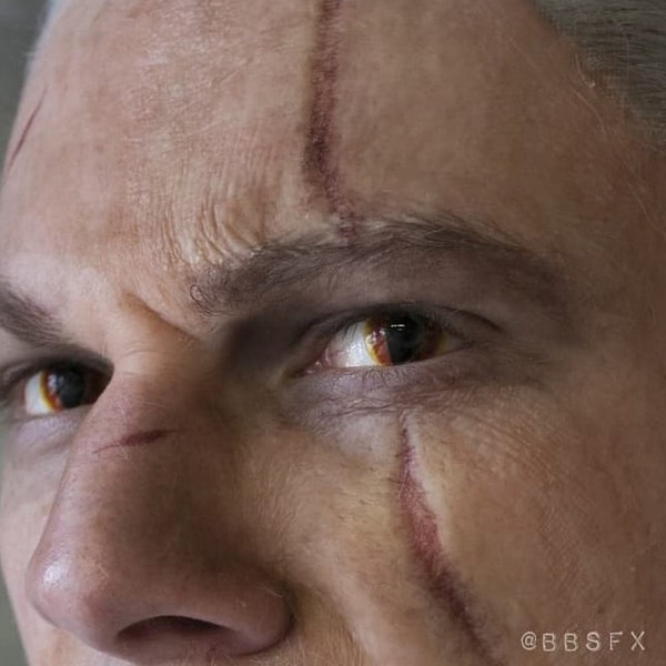 The Witcher 3 Geralt Scars Silicone Prosthetics set (unpainted) - In different skin tones - Cosplay, LARP, Witcher -READ description