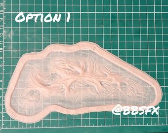 Unbemalte Silikonverbrennungsprothetik (unbemalt) Cosplay, LARP, sfx, Halloween, Freddy Krüger - siehe Beschreibung