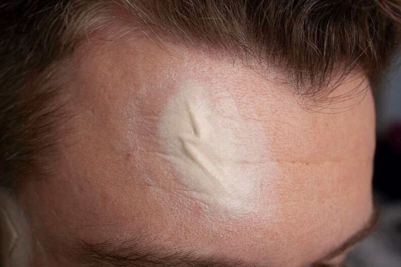 horror unpainted SFX larp Hogwarts - cosplay fantasy scar 1x Harry Potter Encapsulated Silicone