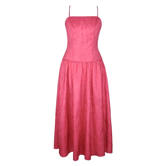 80's Pink Designer Party Dress UK 10 Tall