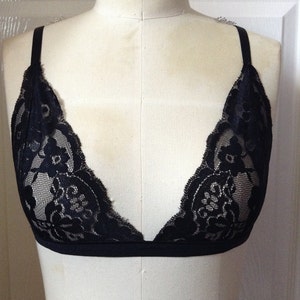 lace bralette, black lace bralette, sheer bralette