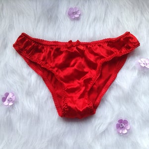 Luxurious Red Silk Knickers - Perfect Gift for Her