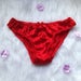 Red Silk panties, valentine's gift 