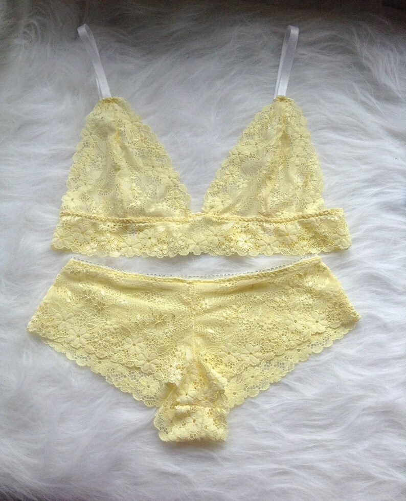 yellow lace lingerie set lace lingerie set summer lingerie