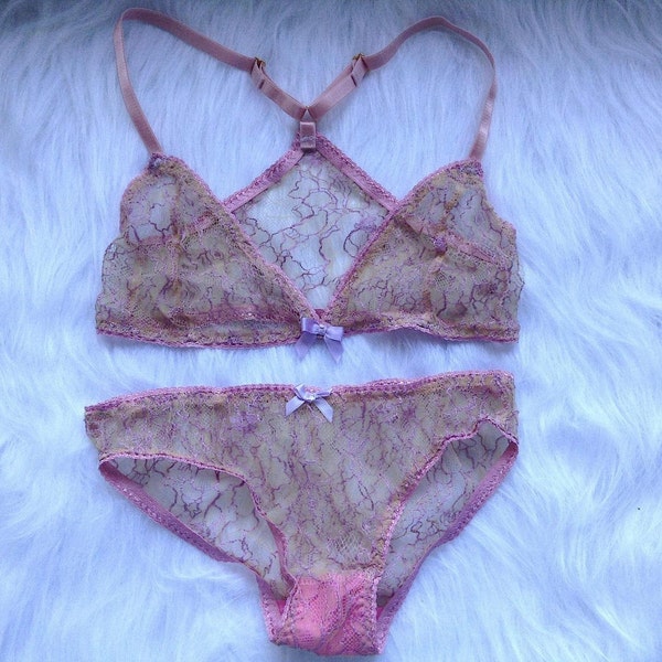 Marie french lace lingerie set